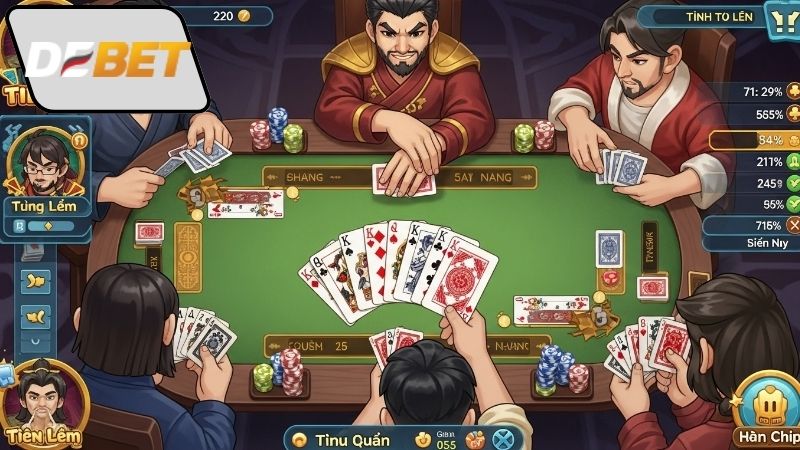 Cách chơi bài Tấn tại Debet chi tiết